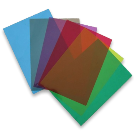 Plats de couverture A4 PVC 18/100 (180 microns) couleurs