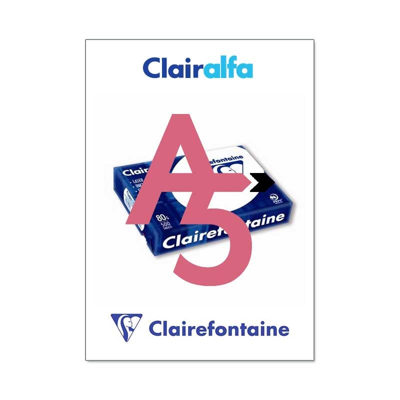 Ramette papier blanc Clairalfa A4 80 gr de Clairefontaine