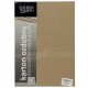 20 feuilles de papier cartonné Kraft A4 Marron Foncé 275 gr/m² 