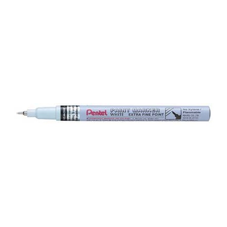 Marqueur laqué blanc Pentel - pointe extra fine