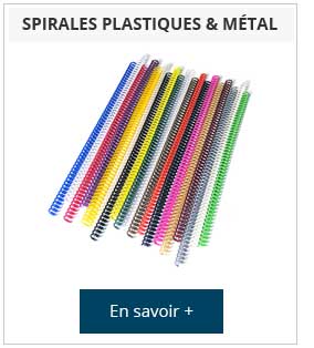 spirales plastiques & métalliques