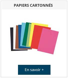 papiers cartonnés
