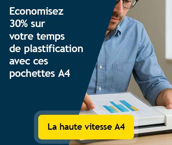 économisez 30% sur votre temps de plastification