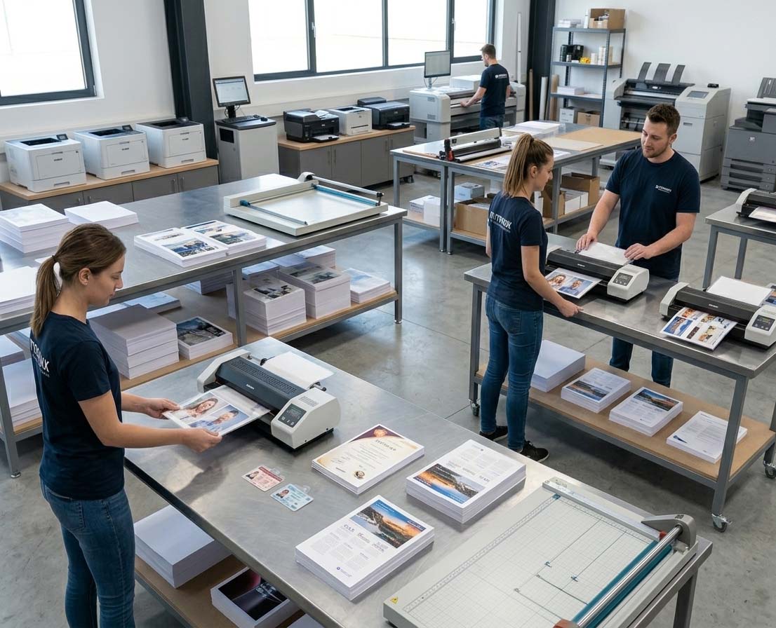 service de plastification d'imprimés