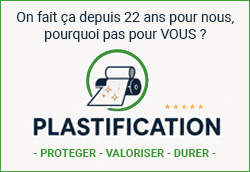 Plastification l'atelier