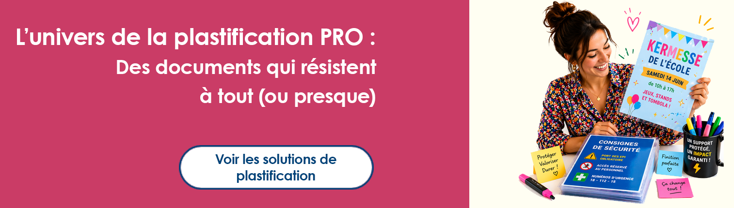 packs plastification prêts à l'emploi